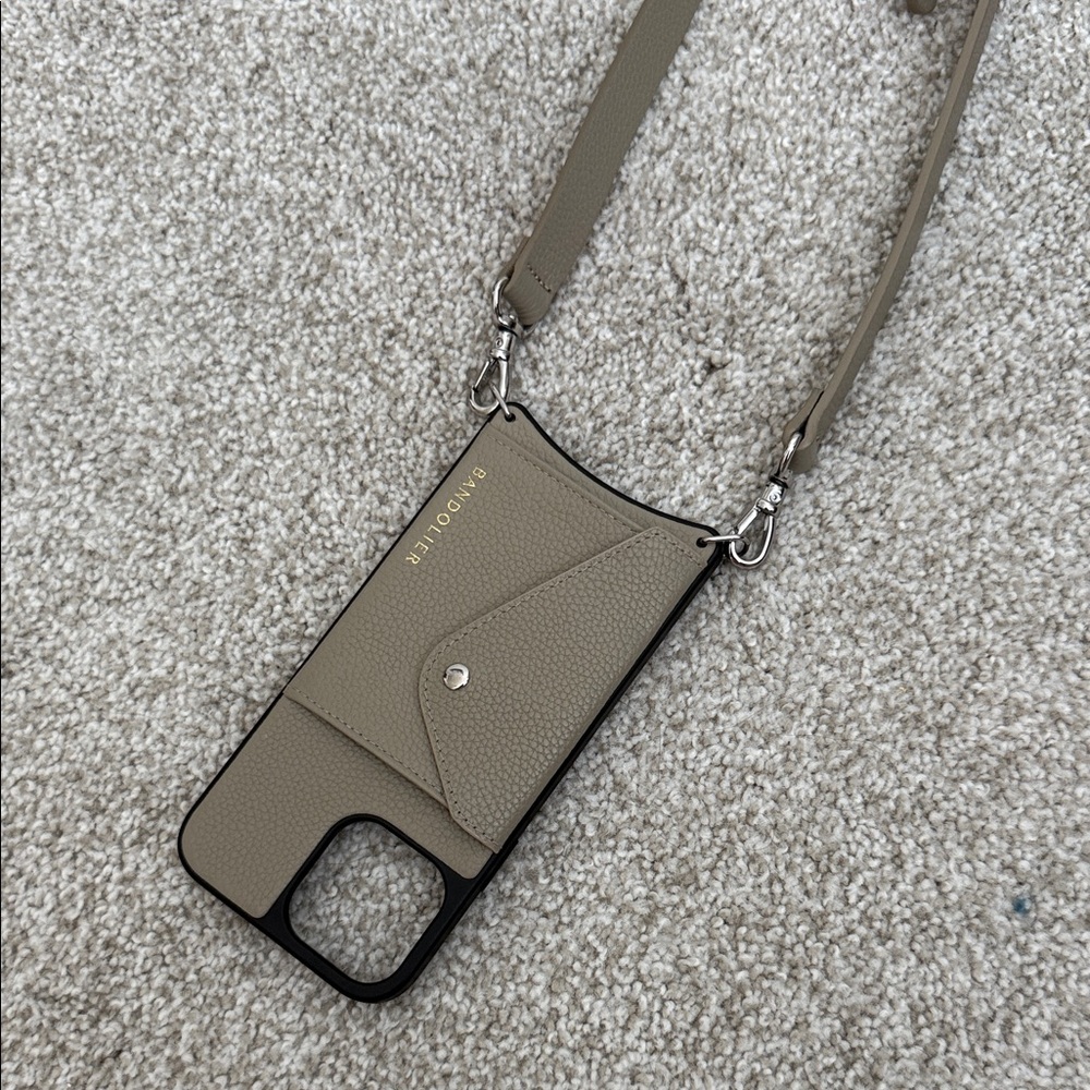 Beige Crossbody Phone Case